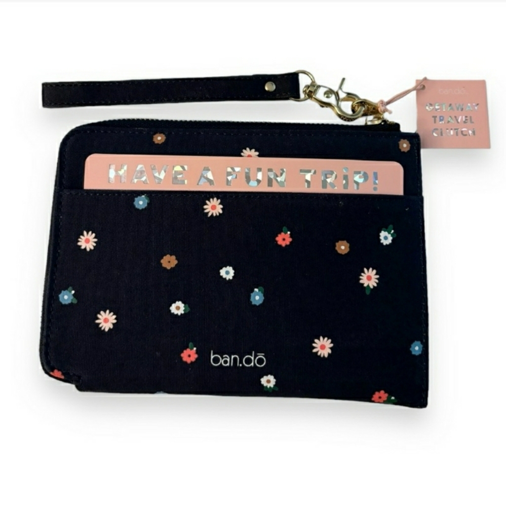 BAN.DO Getaway Travel Clutch Blossom Print NWT!